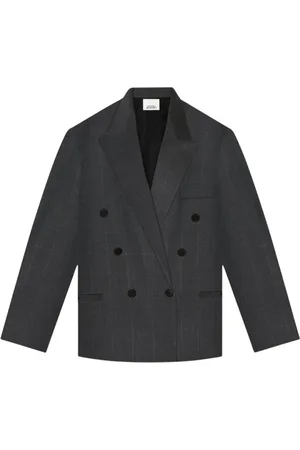 Isabel Marant Jacka, Dam, 2Xs, Antracitgrå Klero-jacka i stickad ull