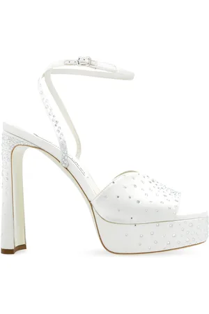 Jimmy Choo Skor, Dam, 38 1/2 EU, Läder, Heeled Sandaler Karli
