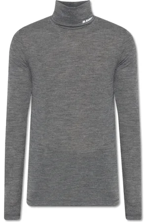 Jil Sander Stickade tröjor & koftor, Herr, M, Polo Krage Tröja
