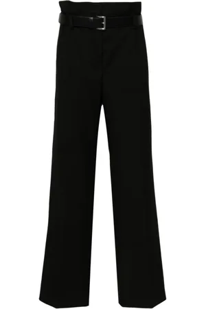Prada Byxor, Dam, S, Gabardine Wide Leg Byxor