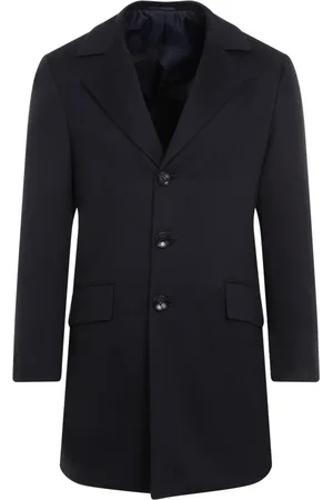 Kiton Kappa, Herr, L, Kashmir, Blå Caban-kappa