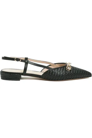 Twin-Set Skor, Dam, 38 EU, Raffia Sandal med Kristalldekoration