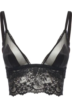 Dolce & Gabbana Underkläder, Dam, M, Läder, Svart Bh Underkläder