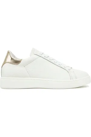 Twin-Set Skor, Dam, 37 EU, Läder, Vita Lädersneakers
