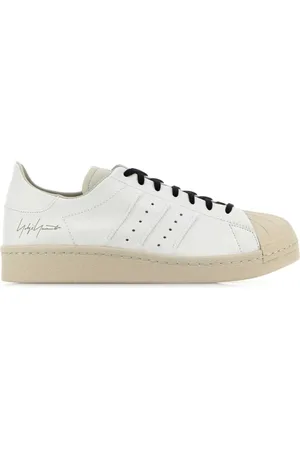 Y-3 Skor, Herr, 40 1/2 EU, Läder, Two-tone läder Superstar sneakers