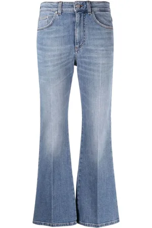 Stella McCartney Jeans, Dam, W30, Bomull, Högmidjade utsvängda jeans