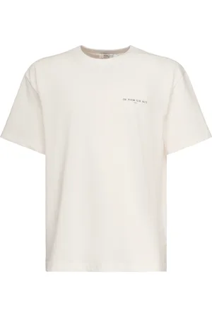 Ih Nom Uh Nit Topp, Herr, S, Bomull, Bomull T-shirts med Bokstavlogo