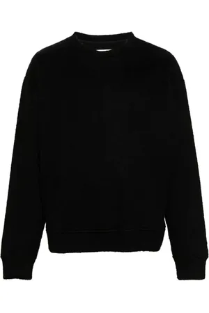 Jil Sander Stickade tröjor & koftor, Herr, S, Bomull, Casual Svart Tröja
