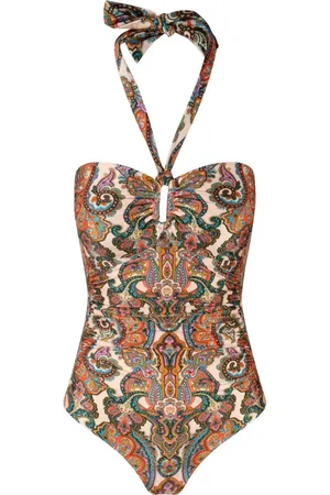 ZIMMERMANN Badkläder, Dam, L, Paisley Halterneck Baddräkt
