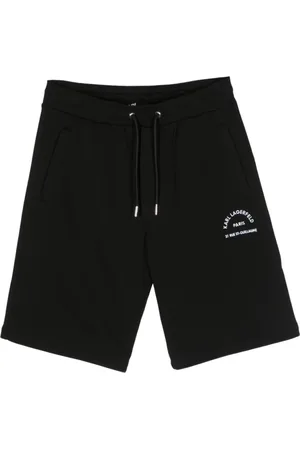 Karl Lagerfeld Shorts, Herr, M, Bomull, Svarta bomulls shorts