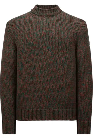Moncler Stickade tröjor & koftor, Herr, L, Färgblock Rund Hals Tröja