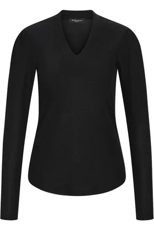 Bruuns Bazaar Topp, Dam, S, Svart skimrande blus