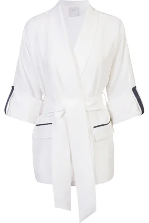 ELEVENTY Jacka, Dam, XS, Polyester, Kimono Bältesjacka