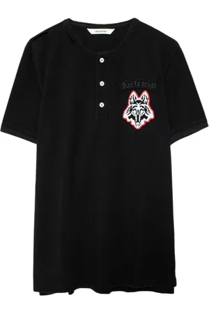 Zadig & Voltaire Topp, Herr, L, Turner Piké T-shirt med utskuren design