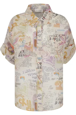 ZIMMERMANN Blusar & Skjortor , Dam, M, Linne, Rolled Sleeve Crush Shirt