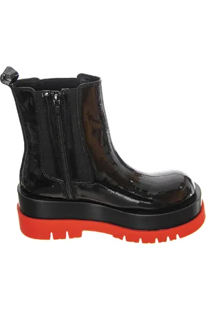 Jeffrey Campbell Skor, Dam, 39 EU, Läder, Svarta ankelboots i läder