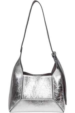 Jimmy Choo Väska, Dam, ONE Size, Läder, Silver Laminated Leather Axelväska