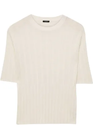 Joseph Stickade tröjor & koftor, Herr, M, Rayon, Crisp Rayon T-shirt