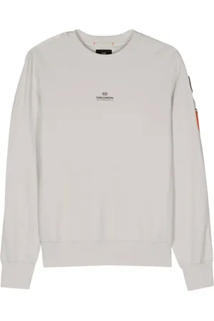 Parajumpers Sweatshirts & Hoodies, Herr, S, Bomull, Elastisk Bomullssweatshirt med Nylon