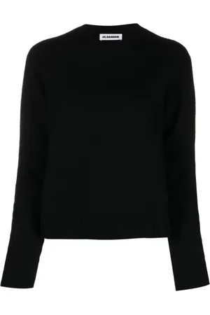 Jil Sander Stickade tröjor & koftor, Dam, 2Xs, Crew Neck Sweater