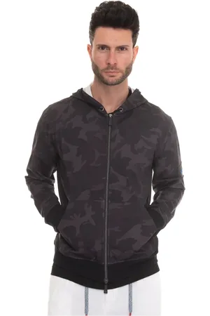 Kiton Sweatshirts & Hoodies, Herr, L, Bomull, Harrington Hooded Jacket