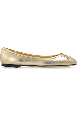 Jimmy Choo Skor, Dam, 39 EU, Läder, Ballerinas i läder ‘Elme’