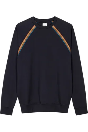 Paul Smith Sweatshirts & Hoodies, Herr, M, Bomull, Randig Raglan Sweatshirt
