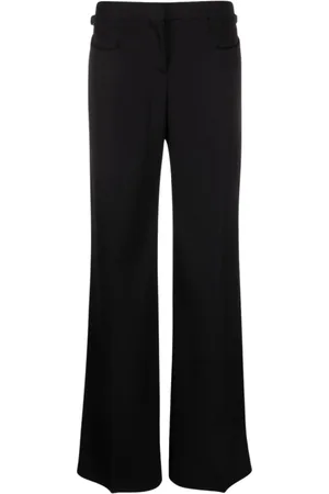 Tom Ford Byxor, Dam, 2Xs, Svarta raka ullbyxor