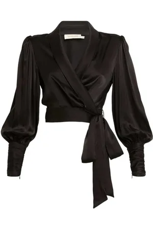 ZIMMERMANN Blusar & Skjortor , Dam, M, Silk Wrap Top