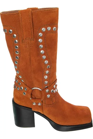 Jeffrey Campbell Skor, Dam, 37 EU, Mocka, Nitar Brun Mocka Stövel med Klack