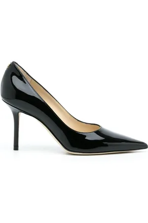 Jimmy Choo Skor, Dam, 38 EU, Läder, Svarta Stiletto Pumps med Spetsig Tå