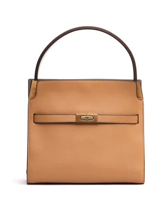 Tory Burch Väska, Dam, ONE Size, Mörk Sand Axelväska Double LEE Radziwill