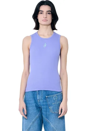 J.W.Anderson Topp, Dam, XS, Bomull, Anchor Logo Tank Top