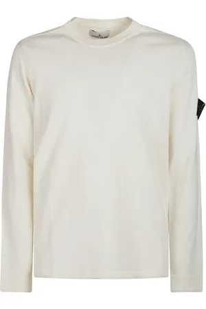 Stone Island Stickade tröjor & koftor, Herr, L, Stilren Stickad Tröja