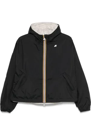 K-Way Jacka, Dam, 4Xl, Snygg Svart Beige Jacka Stil Ss25