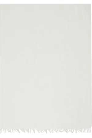 Max Mara Accessoarer, Dam, ONE Size, Bomull, Elegant Modal Blandning Halsduk med Fransar