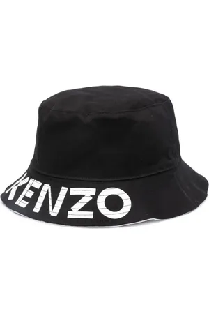 Kenzo Accessoarer, Herr, M, Bomull, Logo-Print Cotton Bucket Hat