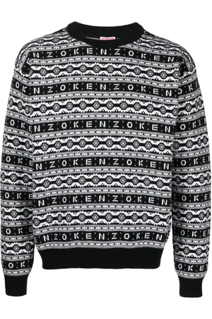Kenzo Stickade tröjor & koftor, Herr, L, Randig ulltröja