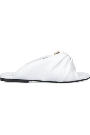 J.W.Anderson Skor, Dam, 36 EU, Läder, Vita Slider Sandaler