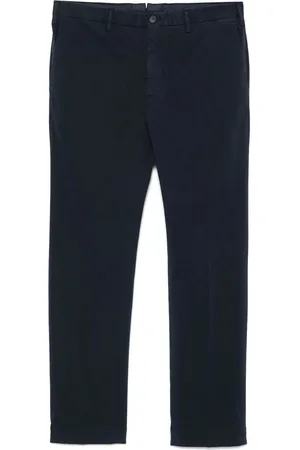 Incotex Byxor, Herr, 3Xl, Navy Front Button Pants