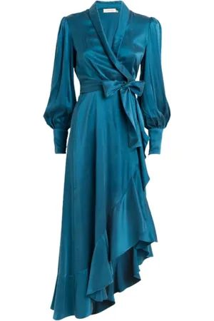 ZIMMERMANN Klänning, Dam, XS, Silk Wrap Midi Dress