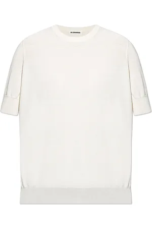 Jil Sander Stickade tröjor & koftor, Dam, M, Bomull, Cotton Top