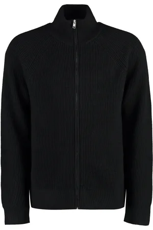 Isabel Marant Stickade tröjor & koftor, Herr, M, Hög Krage Cardigan med Dragkedja