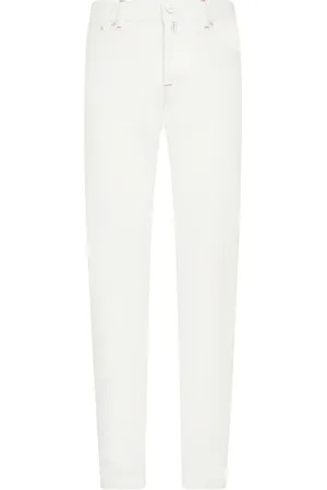 Kiton Jeans, Herr, W34, Bomull, Slim-fit Jeans i bomull
