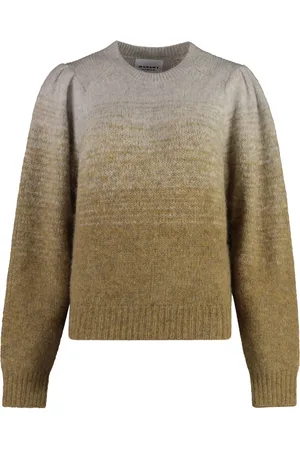 Isabel Marant Stickade tröjor & koftor, Dam, M, Faded Dye Crew-Neck Tröja