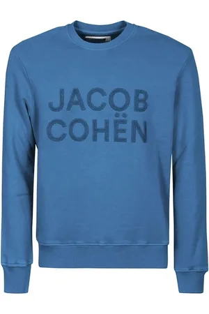 Jacob Cohen Sweatshirts & Hoodies, Herr, L, Bomull, Sweatshirt med broderad logotyp