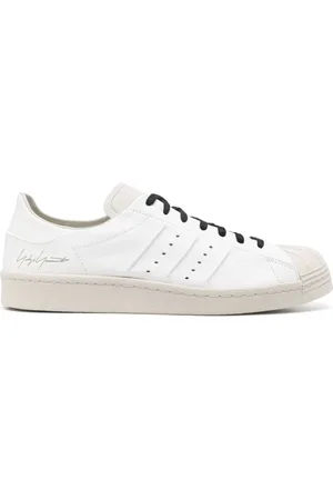 Y-3 Skor, Herr, 44 1/2 EU, Läder, Vita Sneakers med Gummitåhätta