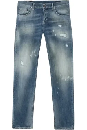 Dondup Jeans, Herr, W32, Denim, Stilrena Slim-fit Jeans