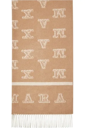 Max Mara Accessoarer, Dam, ONE Size, Kashmir, Lyxigt Cashmere Monogram Halsduk