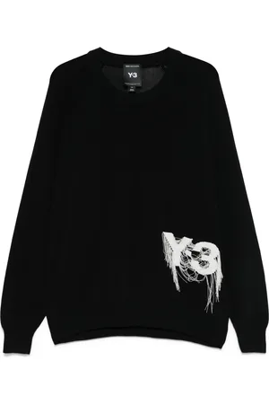 Y-3 Sweatshirts & Hoodies, Herr, L, Läder, Stilfulla stickade kläder för modeentusiaster